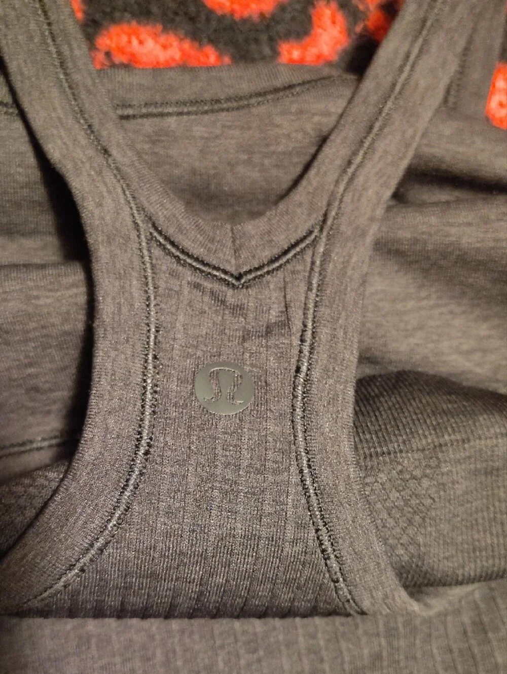 lululemon athletica Black Ribbed Racerback Tank